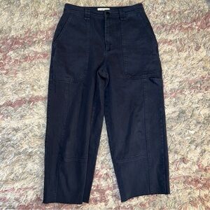 Alex Mill blue cotton wide leg pants 6